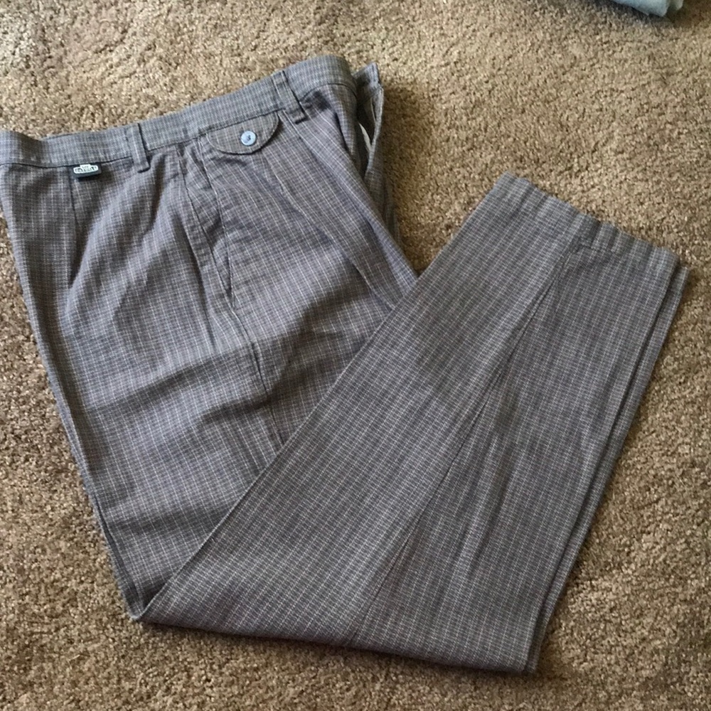 💋3/$25 Vintage 90s Grey Houndstooth Pleated Pants